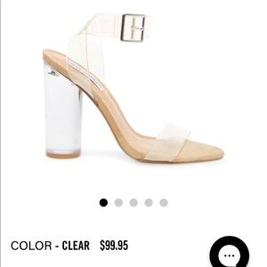 Steve Madden Clear heels